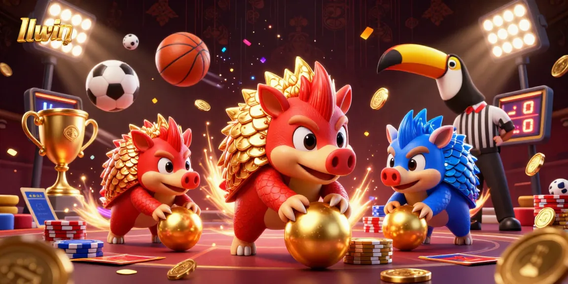 llwin rivals showcase thrilling sports competition with colorful pangolins and dynamic betting elements