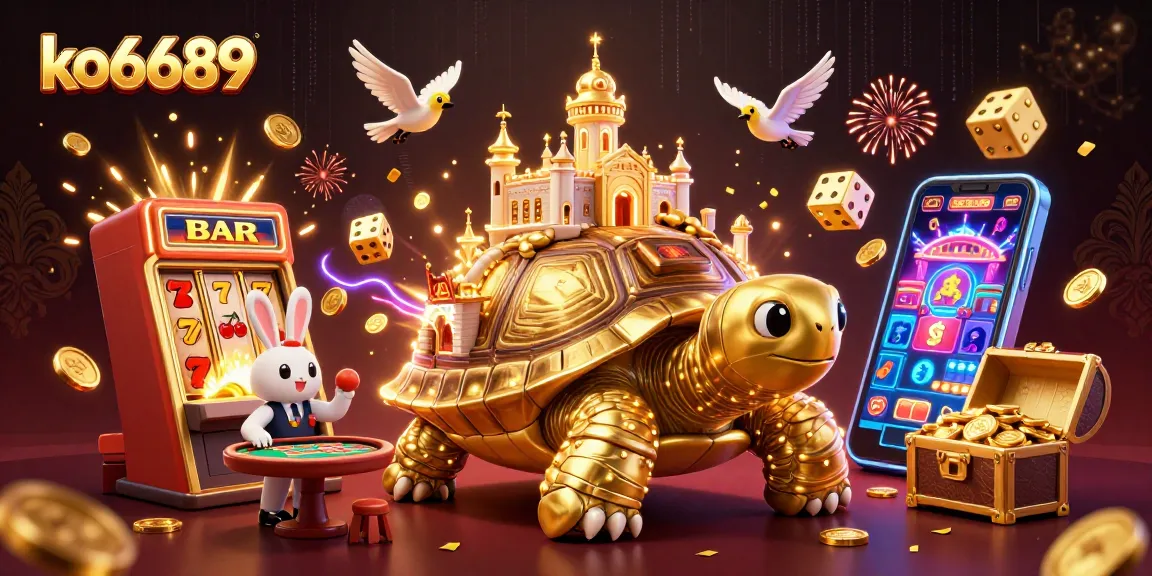 Experience thrilling games at ko6689 with a vibrant casino environment featuring lively characters and exciting elements.