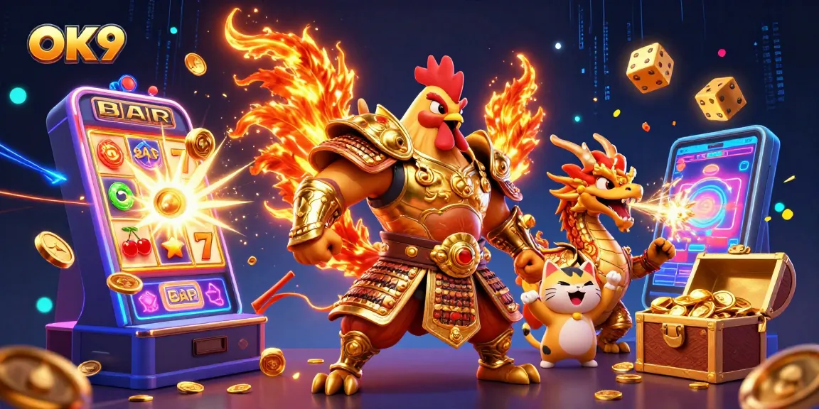 Spin the reels at OK9 for exciting jackpots with our dynamic gaming characters.