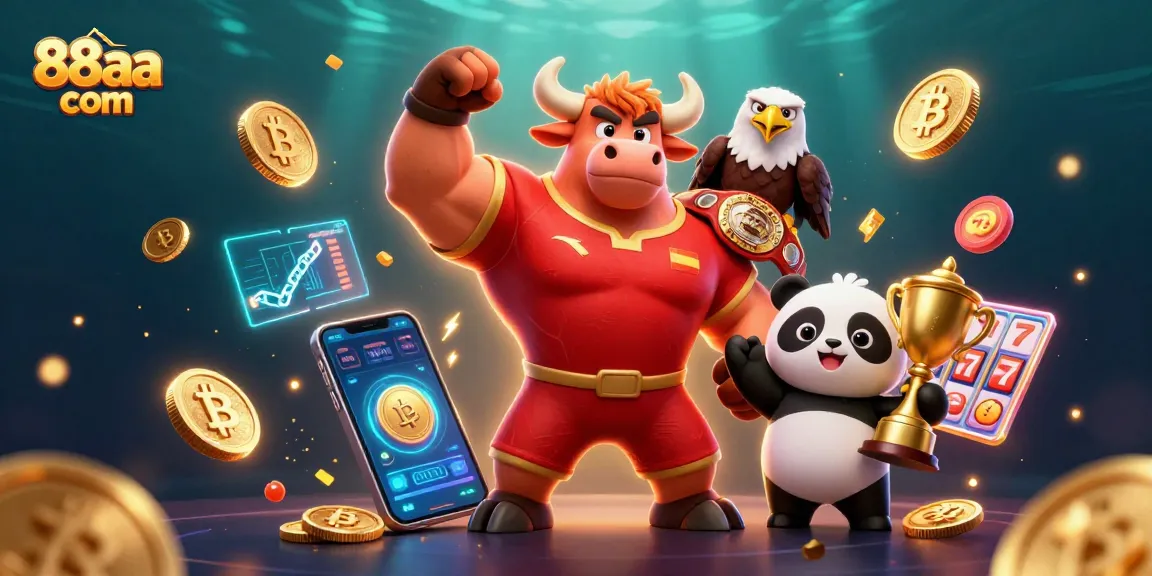Experience the thrill of winning at 88aa com with vibrant casino characters and dynamic gaming elements.