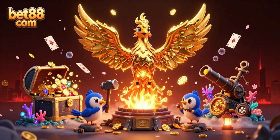 Experience thrilling gameplay at bet88 com with dynamic casino art featuring gold and riches.
