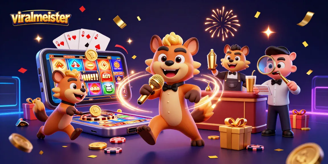 Engage in excitement at the viralmeister casino with a hilarious hyena comedy club scene and fun gaming elements.