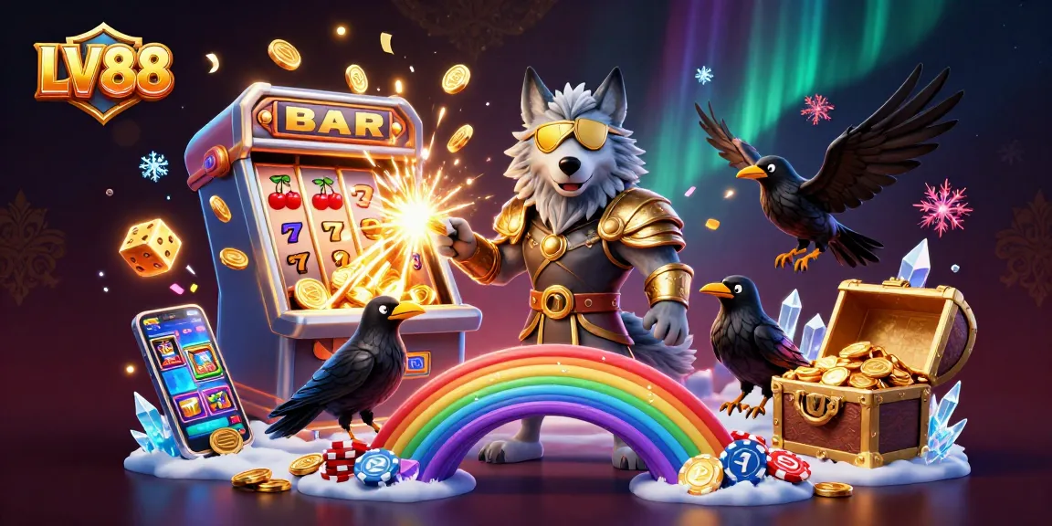 Experience the excitement of LV88's gaming universe with a dynamic jackpot explosion.