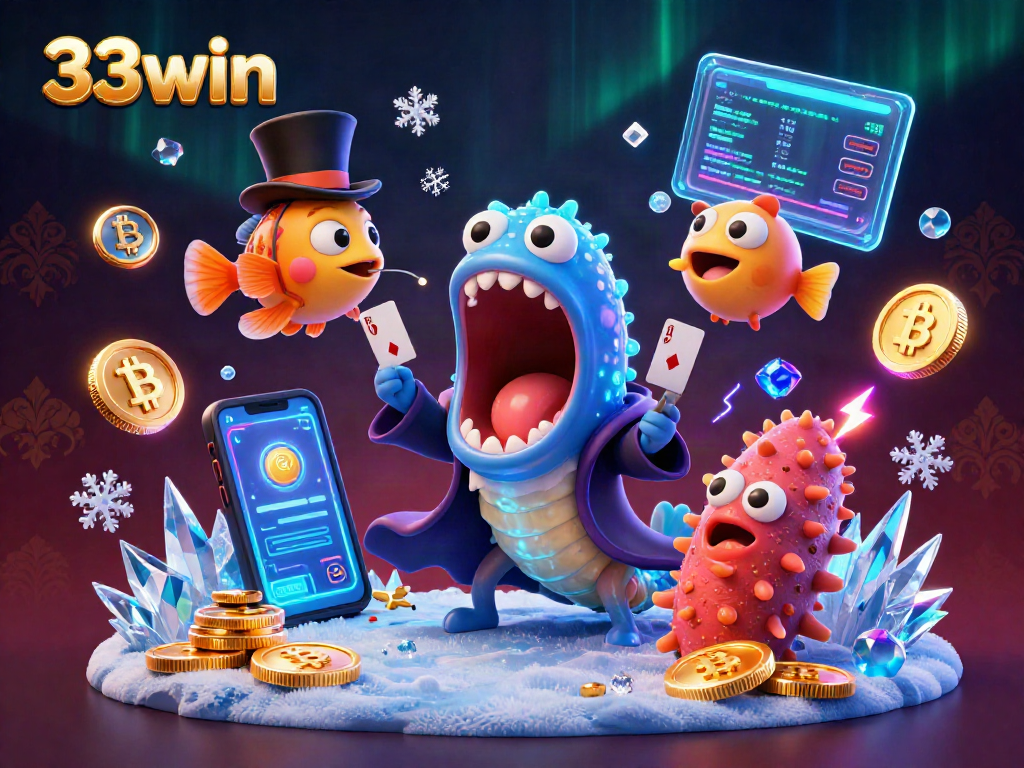 Join the excitement at 33win with thrilling card tricks from underwater creatures!