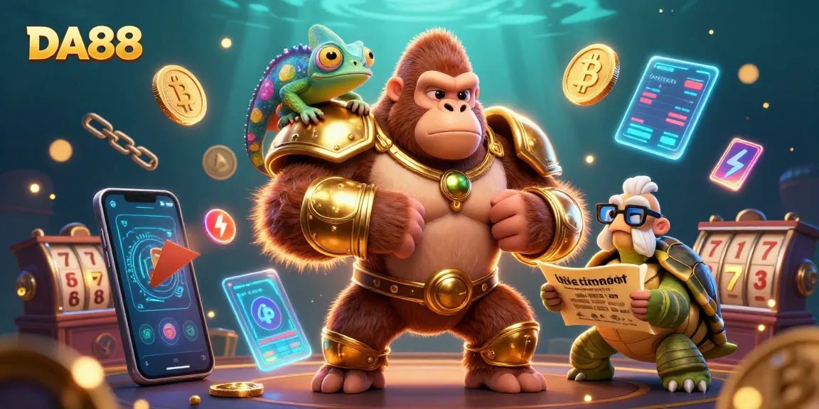 Engage with DA88's exciting casino adventure featuring vibrant characters and dynamic gaming elements.