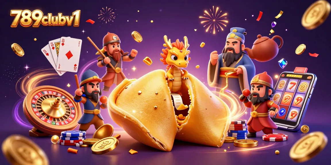 Experience the excitement of 789clubv1 with this vibrant casino-themed illustration featuring a magical scene.