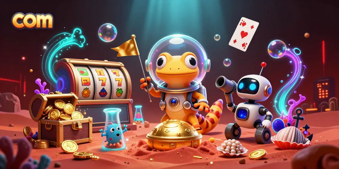 Engage with the com casino adventure where a Martian gecko discovers treasures amidst vibrant gaming elements.