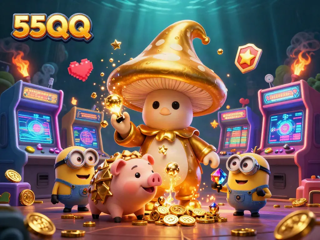 Experience golden magic in gaming with 55QQ's vibrant casino world.