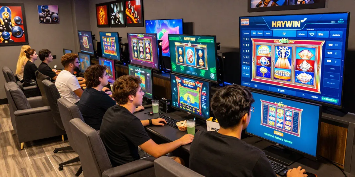 Exciting gaming experience at HAYWIN, showcasing players enjoying various games in a vibrant atmosphere.