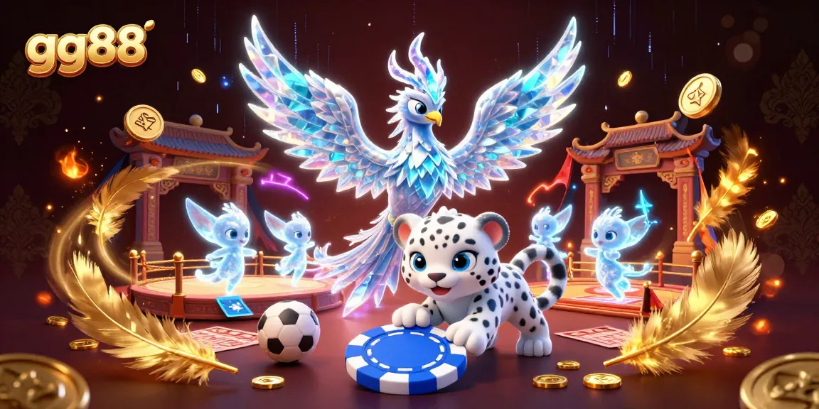 Engage in thrilling betting action at gg88 with vibrant illustrations and dynamic sports elements.