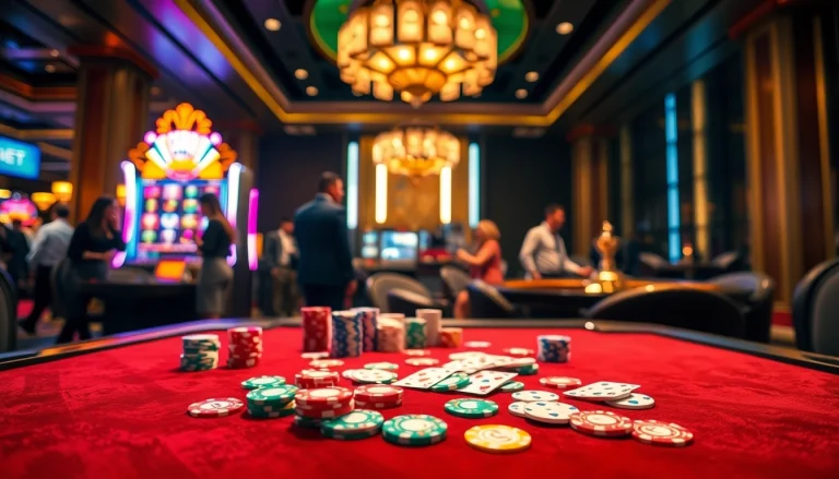 THABET players enjoying an exciting gaming experience at a luxurious casino table.