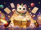 Engage with bdjl through a stunning 3D rendering featuring a mummy cat and casino elements.