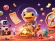 Engage in sv88 gaming with a Martian gecko discovering a golden casino amidst vibrant energy.
