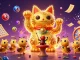 Experience the excitement of da88 with a vibrant lucky cat and dynamic casino elements in a 3D illustration.