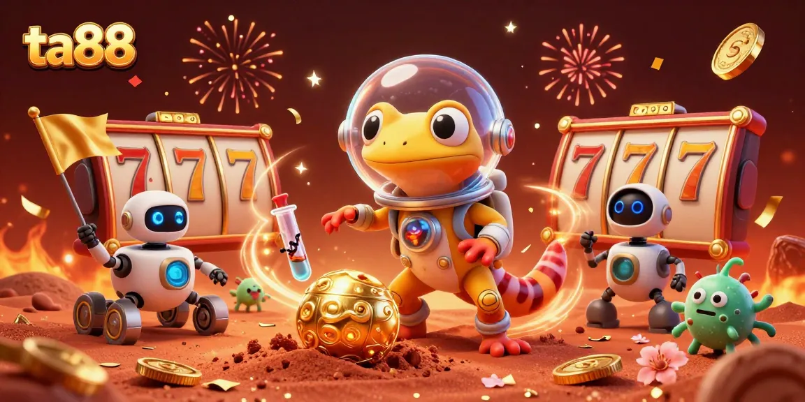 Win big at ta88 with a Martian gecko and golden casino treasures!