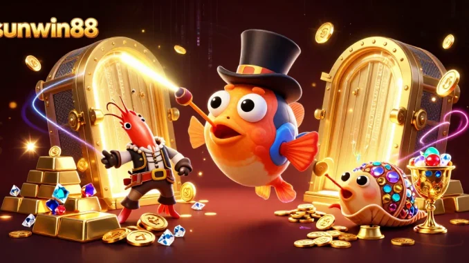 Play exciting games at sunwin88 with thrilling animated sea creatures and treasures galore.