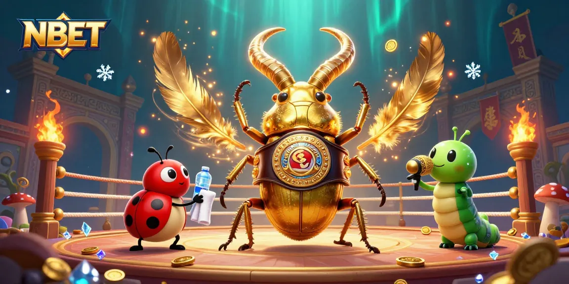 NBET showcases an energetic boxing match scene with vibrant characters and gambling elements.