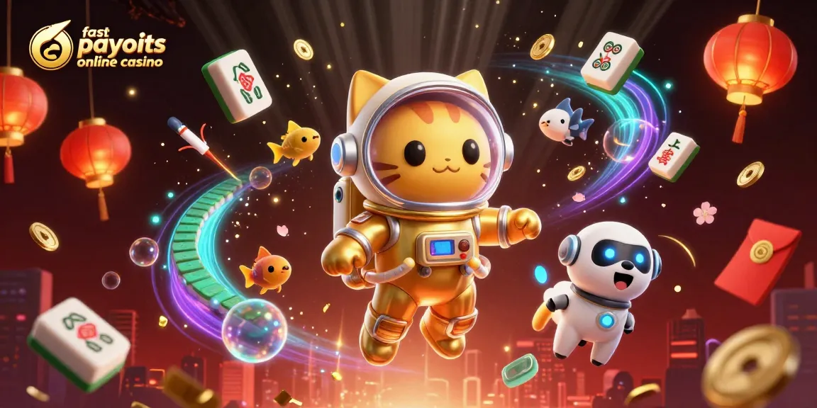 Experience fast payouts online casino excitement with a lively 3D illustration of gaming fun.