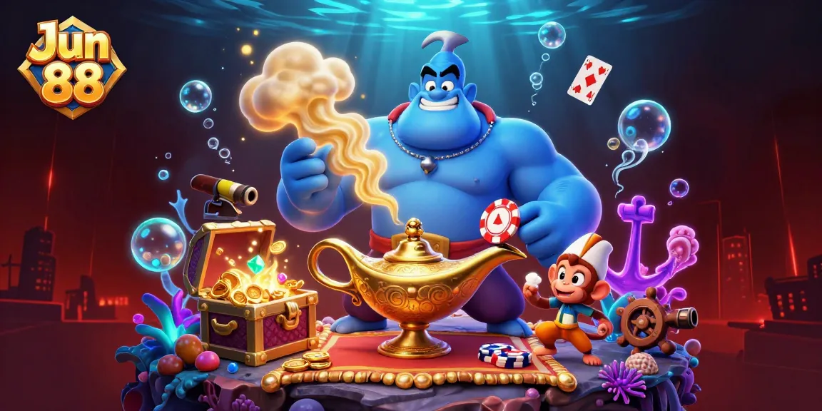 Engage with Jun 88 as the genie grants thrilling casino experiences filled with enchanting games.