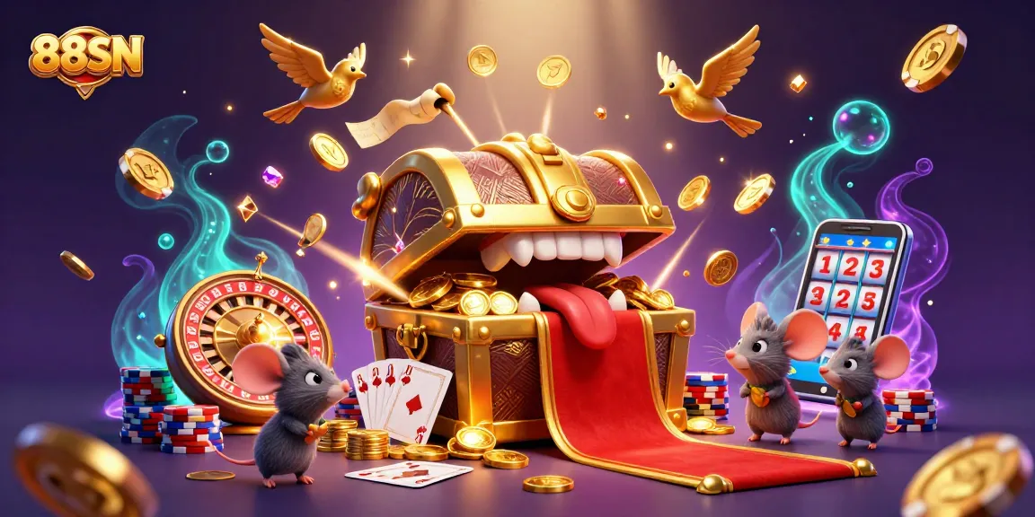 88SN captures the excitement of winning big with dynamic casino game elements and vibrant visuals.