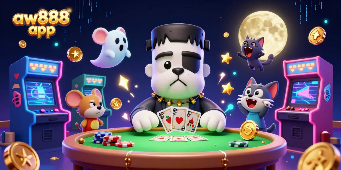 Engage with the aw888 app through exciting 3D casino characters and vibrant game elements.