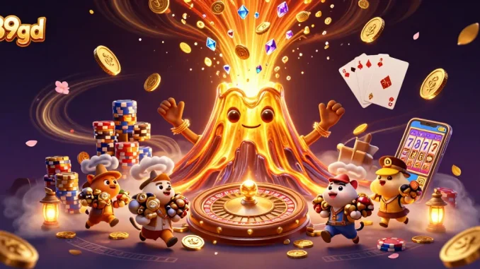 Experience the thrill of 89bd with dynamic casino visuals and triumphant elements.