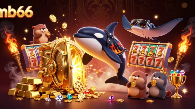 Join the thrill at mb66 with lively ocean characters and dazzling casino elements!