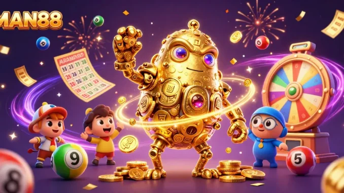 Experience thrilling gameplay at MAN88 with dynamic elements and vibrant casino visuals.