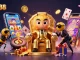 Place your bets with MAN88 in this vibrant, dynamic casino scene featuring a bumblebee mob boss.