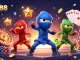 Experience thrilling wins at MAN88 with ninja chameleons and vibrant casino elements in action.