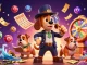 Engage with Go8's vibrant gaming scene, where colorful lottery balls bounce around a detective uncovering treasures.